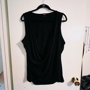 Torrid Studio Knit Surplice Ruched Wrap Tank